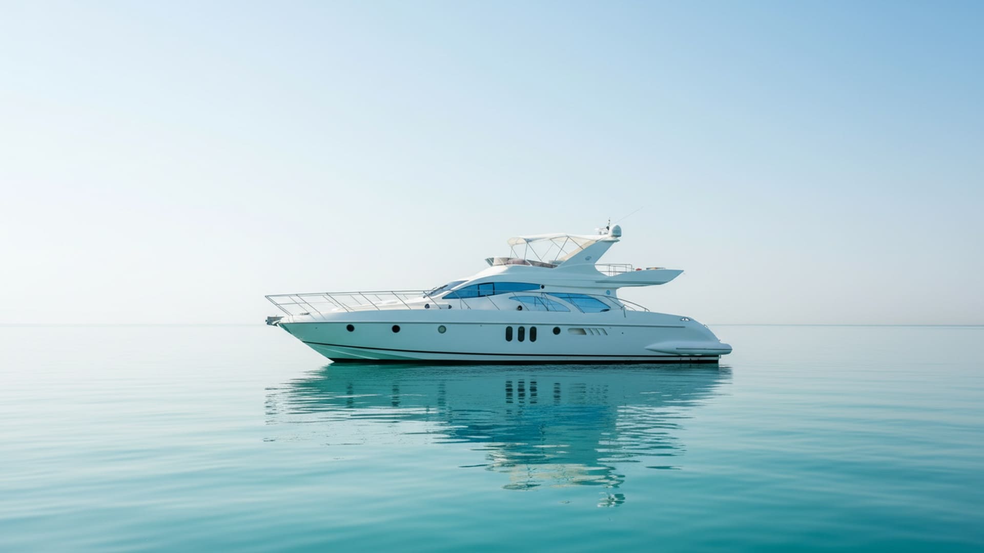 Stunning exterior of Sunset Lady 62 ft yacht in Dubai