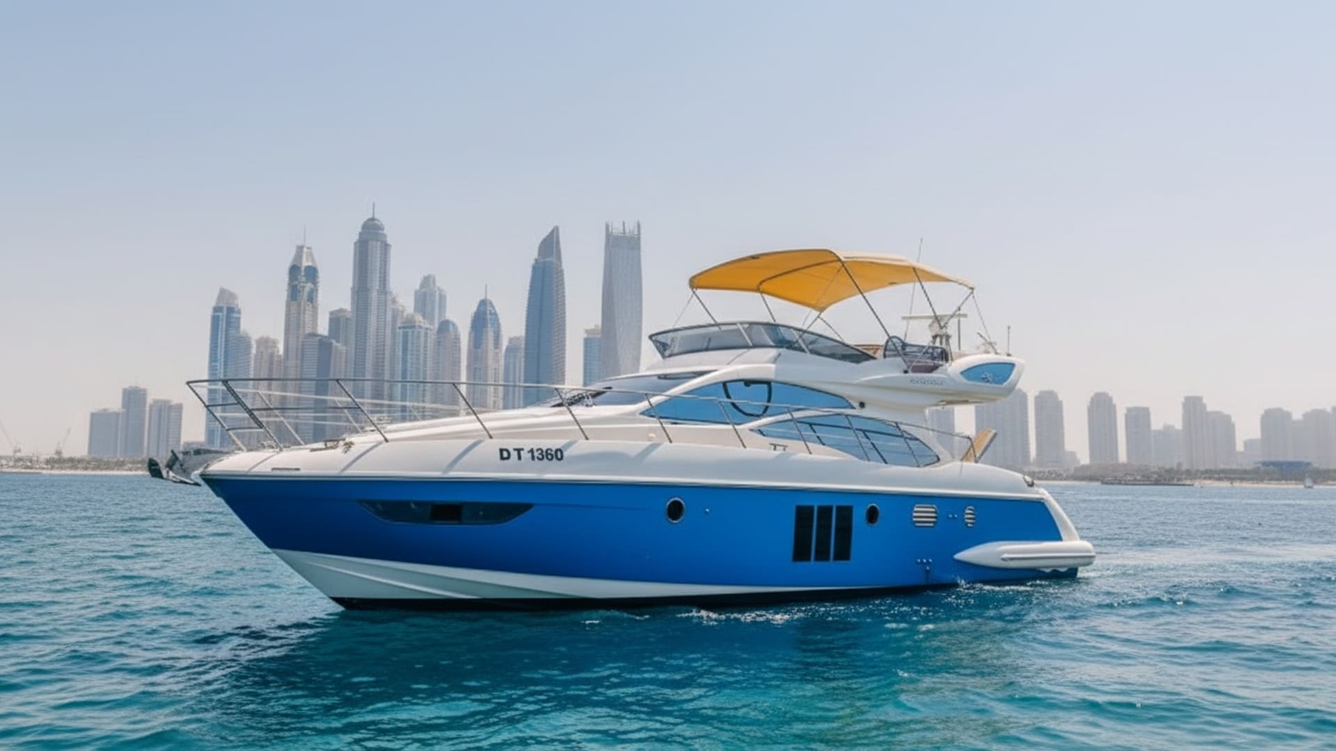 Crystal Wind 48 ft yacht charter Dubai