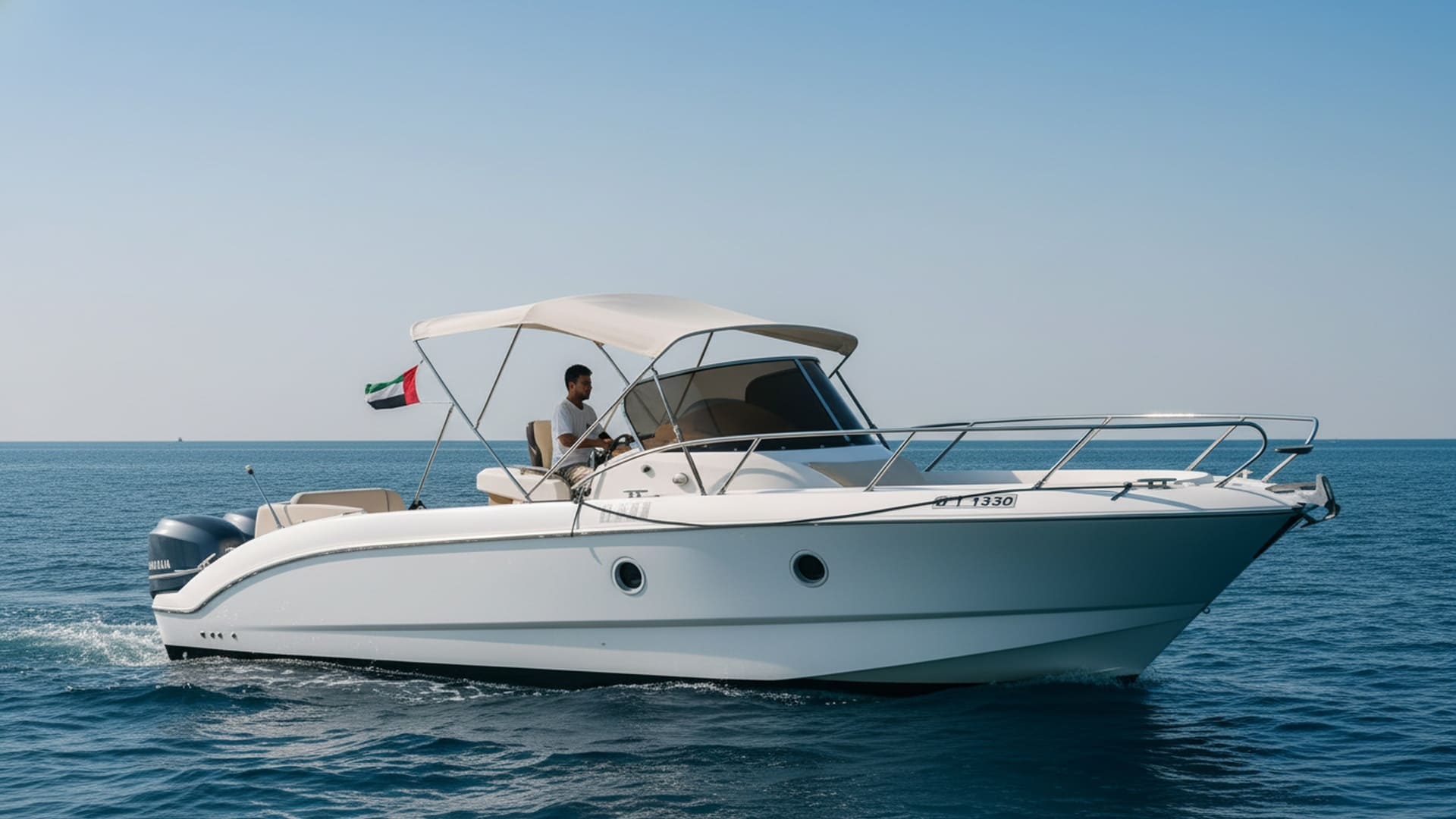 Breeze Wind 30 ft premium yacht exterior, Dubai