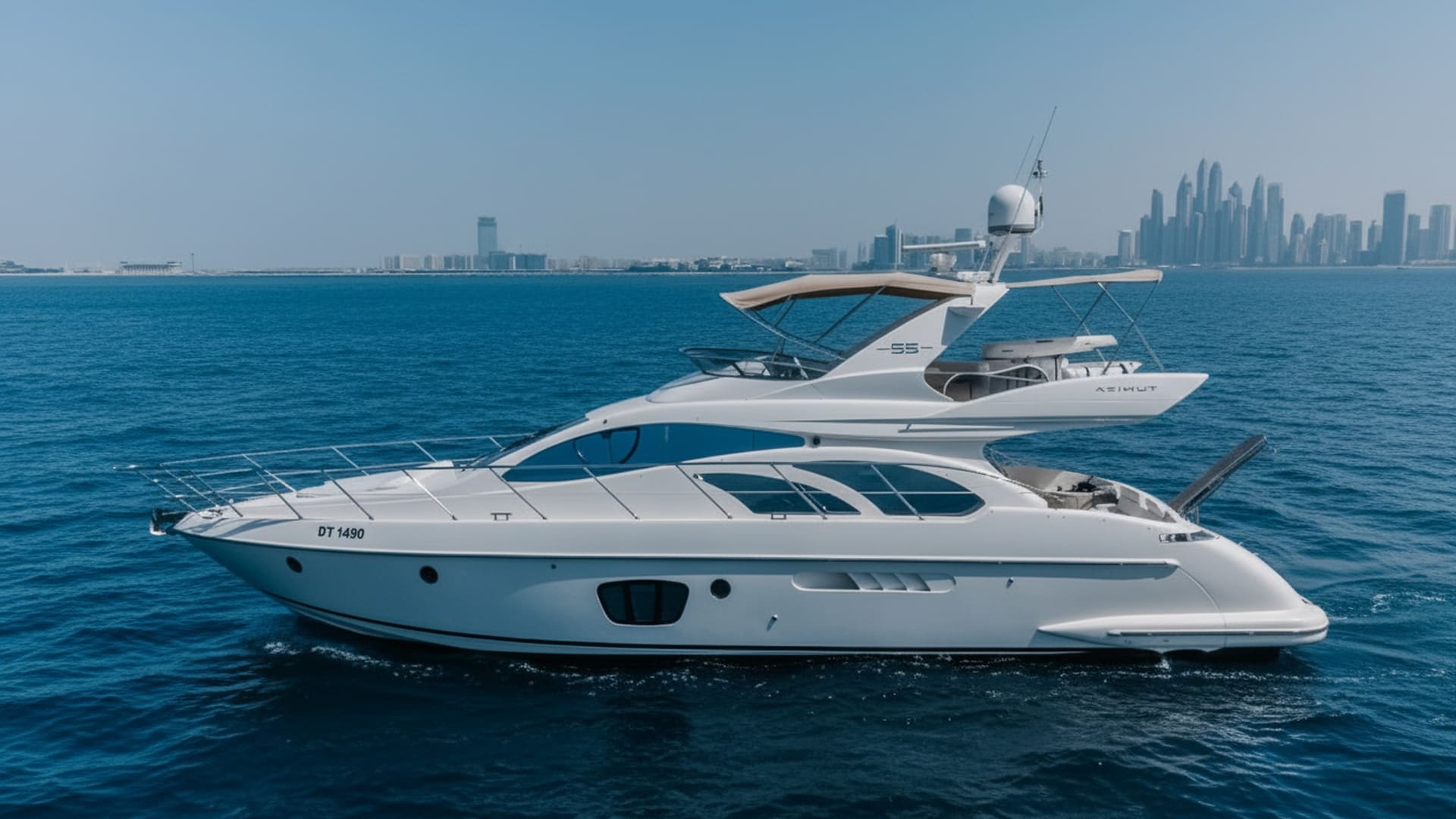 Moonlight Wave 55 ft luxury yacht in Dubai Marina